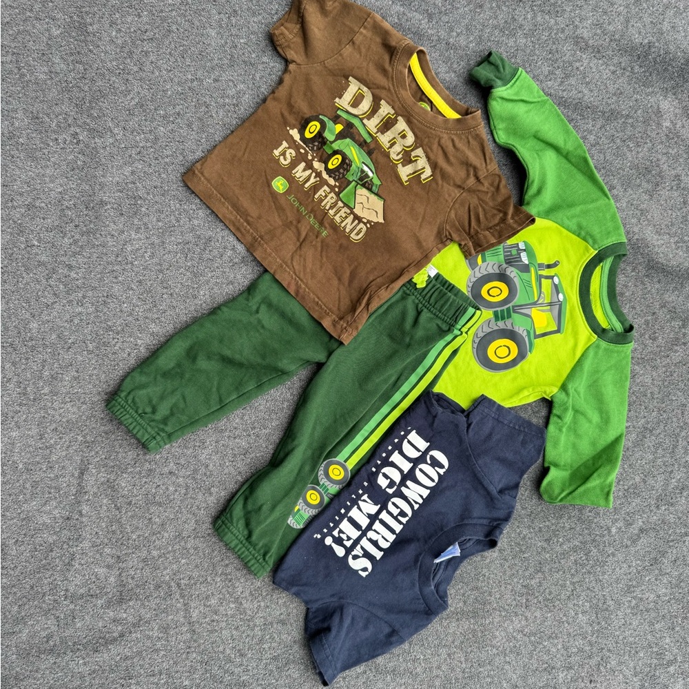John Deere Brown and Green Clothing and Cowboys Unlimited Shirt
